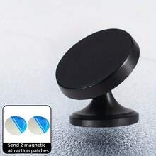 Universal Magnetic Car Phone Holder, Suitable For All Phone Models, Car Dashboard Metal Phone Magnetic Mount - Black - View 6