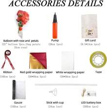 Ramo de Rosa Eterna con Globo Transparente y Luces LED Cálidas - 1 - Ver 5