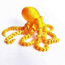 Octopus Toy - Flexible Fidget Toy - Sensory Stress Relief Desktop Decor Gift - Multicolor - View 11