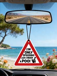 关于汽车空气清新剂的搞笑和粗俗笑话 | 以粪便为主题的笑话和香水 | 表情包、礼物和圣诞袜填充物，Vicky 男士，夏日霜冻香型，提取自植物精油，汽车空气清新剂，汽车香水，天然空气净化吊坠。 - 奢侈品級別植物香薰持續90天 - 查看 3