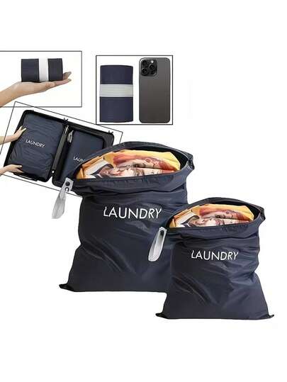 שק כביסה עמיד, עמיד בפני קרעים, רחיץ, קיבולת גדולה עם רוכסן - תיק אחסון רב תכליתי מבד חזק, מתאים לסטודנטים, נסיעות ושימוש ביתי, אחסון בגדים, עיצוב אופנתי, חומר עמיד בפני קרעים, מלבני, תפרים מחוזקים, מתאים לאנשי מקצוע עסוקים, שק כביסה