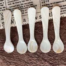 Natural Conch Shell Ice Cream Coffee Spoon Caviar Spoon Seashells Stirring Spoons Teaspoon Kitchen Tool - View 6