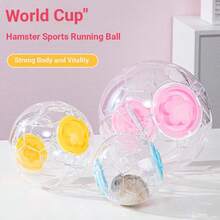 世界杯仓鼠跑步球 - 透明塑料小型宠物运动球，仓鼠、沙鼠、小鼠互动健身玩具 - 查看 5
