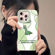 Dinosaurio verde con libros que animan a ser uno mismo.funda de teléfono Fundas compatibles con ,Apple,VIVO,OPPO,,, y Honor.Fabricadas en silicona TPU,ofrecen protección contra golpes y caídas. - Blanco - Ver 6