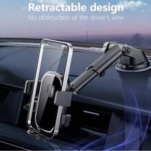 Adjustable Car Phone Holder, Dashboard Air Vent Mount Holder, Suction Cup/Hook Type Holder, Fits 4-7 Inch Smartphones - Multicolor - View 2