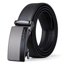 WilliamPOLO Men's Business Leather Belt, Adjustable Faux Leather Strap, Gift For Boyfriend/Father - Multicolor - View 15