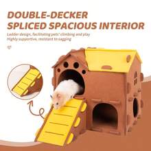 ITANDME Guinea Pig Hideout Guinea Pig Houses Guinea Pig Tunnels And Toys, Guinea Pig Hideout Interactive Play Tubes And Shelters For Rodents, Guinea Pigs, Ferrets, And Degus - View 7