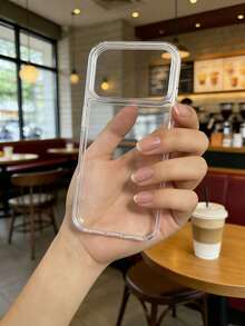 Minimalist Transparent Phone Case Suitable Compatible With Apple 17, 17 Pro, 17 Pro Max, 16 Pro Max, 16 Pro, 16, 11, 12, 13, 14, 15, 12 Pro Max, 13 Pro Max, 14 Pro Max, 15 Pro Max - Clear - View 4