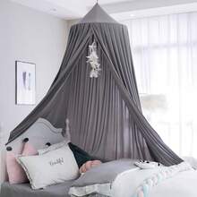 AUSALLA 1pc Multi-Functional Baby Crib Canopy, Blackout, Dust-Proof, Mosquito-Proof, Skin-Friendly, Breathable To Protect Baby's Sleep - Dark Grey - View 3