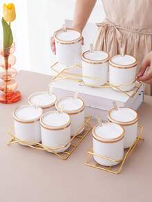 Bộ 1 hũ đựng gia vị, hộp đựng muối và gia vị, thích hợp cho các bữa tiệc Halloween, Giáng sinh, đám cưới, sinh nhật, tốt nghiệp. - Nhiều màu - Xem 5
