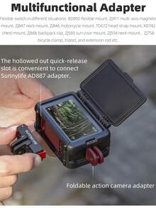 适用于 Osmo Action 5Pro/4/3 的保护框，完美适用于户外运动、假日旅行、校园摄影和派对，提供全面保护 | 二合一多功能设计 | 安装简便 | 遮光和屏幕保护 | Action5Pro/4/3 用户的理想礼物 - 查看 8