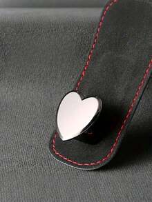 2pcs Car Hooks, Fashion Heart Shaped High-End Hooks, Car Holder, Backseat Organizer, Car Clip, Interior Accessories, Handbag, Wallet,, Car Storage Rac - Xám - Xem 10
