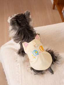 Small/Medium Dog & Cat Breathable Harness Vest - Cute Big-Eyed Cat Sleeveless Vest, Soft & Skin-Friendly Pet Clothing With Leash Ring, For Daily Walking - Multicolor - View 16