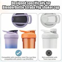 6pcs Lid Gasket Strada Flip Shaker Cup Bottle Accessories Parts, 2 Sizes Silicone Seal Ring  Strada Flip Shaker 24 Oz 28 Oz(Gray) - Default - View 6