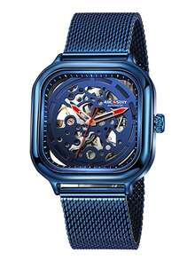 2026新款AOCASDIY男士自动机械表，3ATM防水方形表壳，休闲男士礼品 - 均碼 - 查看 10