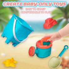 8/16pcs Beach Toy Set, Summer Swimming Pool Game Toys, Outdoor Beach Play Tools Including Bucket, Shovel And Sand Building Tools. Perfect Summer Gift For Kids,Suitable For Boys And Girls For Outdoor Games, Beach Trips And Camping. - Multicolor - View 5
