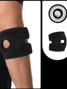 1pc Adjustable Compression Silicone Elbow Support Band For Fitness, Running, Tennis And Sports - Multicolor - View 15