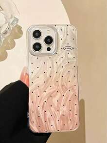 Polka Dot Painted New Large Hole Feather Chiffon IMD Gradient PC+TPU Integrated Glossy Painted Anti-Drop Phone Case Compatible With IPhone7pro/17Air /17/17promax 16/11/16pro/16plus/16promax/16e/15Promax/13/14/12/XS/XR/7G/8P, Compatible With Samsung Galaxy S26/S26PLUS/S26 UltraS25/, Compatible With Xiaomi 11/12Pro/12/12X/13Pro/14Pro/15Pro/, Compatible With 10/9/Note9/12c/Note11pro/Note8Pro Anti-Drop Phone Protective Cover - Multicolor - View 1