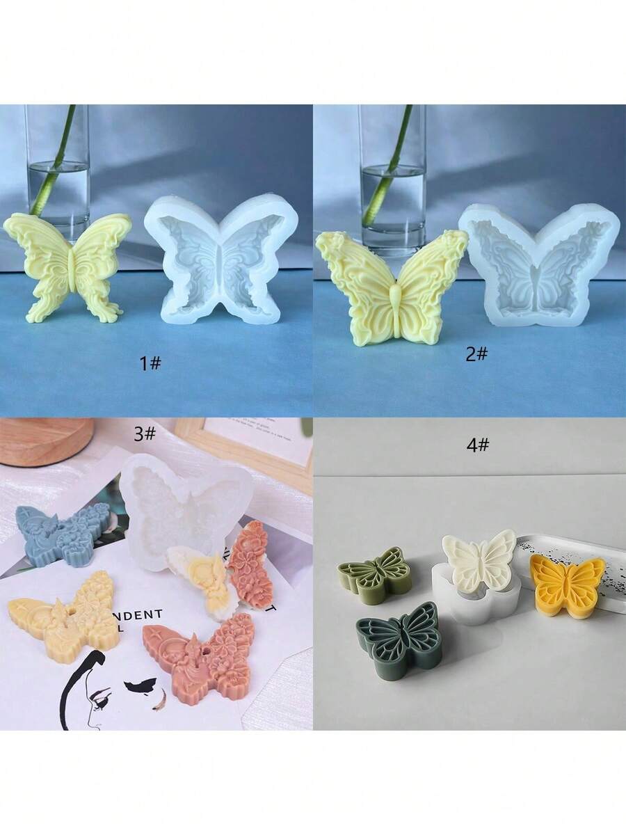 蝴蝶造型DIY手工香氛石膏多功能硅胶模具 - 蝴蝶 - 查看 1
