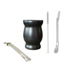 8盎司/240毫升双层保温马黛茶葫芦杯，配2个吸管和清洁刷，8盎司不锈钢茶具套装，黑色，送货上门。8盎司马黛茶杯，304不锈钢双层保温马黛茶杯，马黛茶葫芦茶杯套装，包含清洁刷和2个吸管。8盎司马黛茶杯，304不锈钢双层保温马黛茶杯，马黛茶葫芦，茶杯套装，包含清洁刷。 - 彩色 - 查看 19