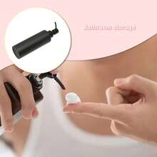 1 pieza Dispensador de jabón de acero inoxidable negro mate de 12 onzas, botella recargable con bomba manual, accesorio de baño, almacenamiento y organización de baño - Multicolor - Ver 7