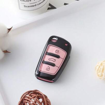 TPU Car Key Case For Audi A1, A3, A4, A5, A6, A7, 8P, 8L, 8V, Q3, Q5, Q7, TT, TTS, 4F, S3, S4, S6, TFSI, RS, RS3, B6, B7, C5, Car Accessories
