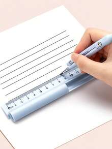 1pc Multi-Functional Ruler, Compass And Pencil Upgrade Three-In-One Student Exam Special Drawing Tools Set - Sets - View 4