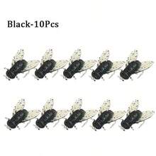 Newest PVC Fly Fishing Flies Soft Rubber Fly Fishing Lures Lifelike Flies Insects Lures Barbed Hooks Fishing Accessories - Multicolor - View 10