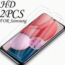 钢化玻璃高清屏幕保护膜（2片装），兼容三星手机A05、A05S、A06、A07、A15、A16、A17、A54、A55、A56、A57、A24、A25、A26、A34、A35、A36，春季礼品 - 無色 - 查看 17