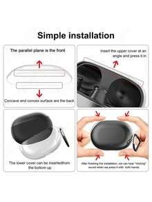 1pc Transparent TPU Bluetooth Earphone Soft Case, Suitable For StudioBuds Protective Cover - Clear - View 7