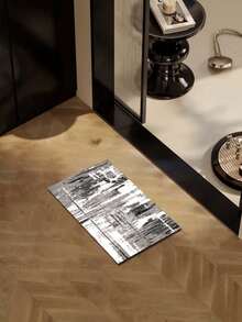 1 pieza Alfombra decorativa de lujo y moda para interiores, nuevo material de lana sintética lavable, alfombra para sala de estar, alfombra para sofá, alfombra para dormitorio, alfombra antideslizante para mesita de noche, alfombra para piso de habitación, alfombra para comedor y cocina, almohadilla para silla de oficina, felpudo de entrada, manta de picnic para exteriores, esterilla para acampar - Multicolor-1 - Ver 16