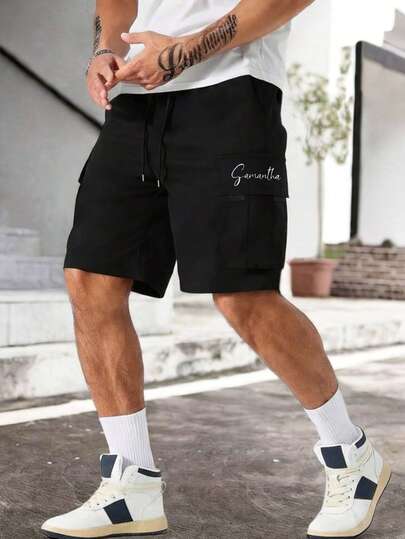 Pantalones cortos cargo casuales y ligeros para hombres, con múltiples bolsillos, de moda y prácticos para el verano
