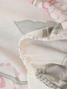 Vỏ bọc ghế sofa giường không tay vịn, in họa tiết, chất liệu polyester co giãn toàn diện, dệt kim từ lụa sữa, phù hợp cho mọi mùa. - Hồng - Xem 9