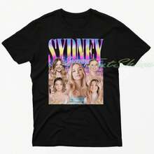 Sydney Sweeney T-Shirt - Vintage Sydney Sweeney T-Shirt, Retro Sydney Sweeney T-Shirt From The 90s, Sydney Sweeney Pirate T-Shirt, Sydney Sweeney Sweater - 黑色 - 查看 1