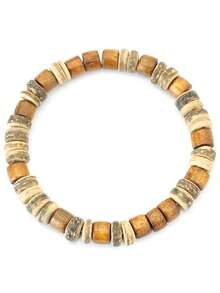 diffone 复古手工木珠手链 8mm 男士复古木质手链 时尚饰品 - 復古木頭手鍊 - 查看 3