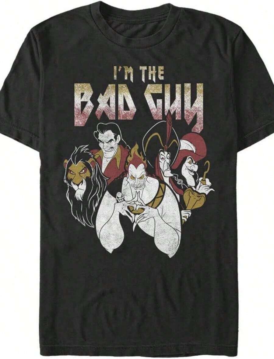 Big & Tall Clic Ugly Deadpool Men's Tops Short Sve Tee Shirtclearance  On Everything - Black 2 - View 1