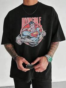 Warner Bros Men T-Shirts - 黑色 - 查看 1