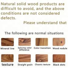 1PC Premium Acacia Wood Serving & Cutting Board With Handle, Cheese & Charcuterie Board, Easy Clean Fruit Board, Great As Mother's Day Gift & Festival Present - Camel - View 8