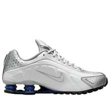 Nike Shox R4 'Metallic Silver White Royal' - 銀色 - 查看 5
