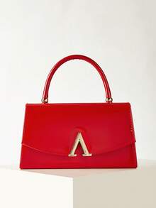 这款优雅精致、低调奢华的纯色漆皮手拿包轻巧便携，适合青少年、女性、大学生、年轻职业人士和上班族。它是办公室、校园、工作、商务、通勤、户外活动、旅行、野餐、派对、婚礼、晚宴和正式晚宴的理想之选。 - 紅色 - 查看 2