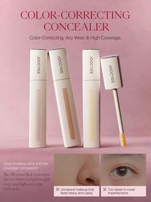 JOOCYEE 轻盈遮瑕膏，轻薄配方，有效遮盖瑕疵、痘印、泛红、黑眼圈、眼袋、皱纹、雀斑和斑点，提亮肤色，保湿滋润，持久不脱妆，防晕染 - 120 SAND - 查看 2