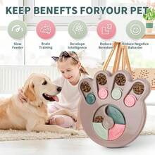 Interactive Dog Puzzle Toy &Amp; Slow Feeder Bowl - Puppy Chew Toys For Boredom Relief, Mental Stimulation, Aggressive Chewers,Dog Puzzle Toy - White - 查看 2