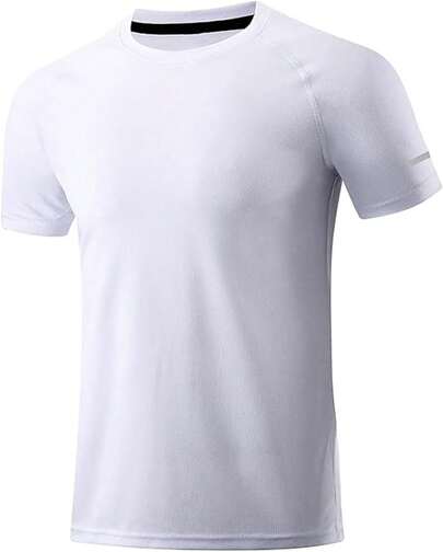 Camiseta Deportiva de 3 Piezas para Hombre, Camiseta de Running de Secado Rápido, Camiseta Deportiva de Manga Corta para Hombre