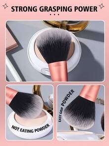 35PC Makeup Tools Set Including:18PCS Makeup Brush Set+3PCS Makeup Sponges+3PCS Mini Air Cushion Powder Puffs+3PCS Mini Makeup Sponges+3PCS Circular Powder Puffs+3PCS Mini Air Cushion Powder Puffs++1pc Makeup Brush Cleaning Tools+1pc Multi-Functional Zipper Toiletry And Cosmetic Bag Waterproof - Multicolor - View 6