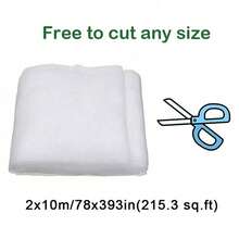 1PC 53.8-269SQ.FT 60 Mesh Net Garden Protection Net Mist Net Bird Net Nylon Plastic Net Greenhouse Vegetable Insect Net - White Insect Netting - View 10