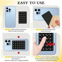 1pc Silicone Suction Cup Phone Case Stand, Octobuddy Sticky Phone Holder, Suitable For Smartphones - View 4