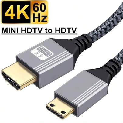 FYRVW Mini High-Definition To High-Definition Bidirectional 4K 60Hz Cable, Suitable For Hero, Raspberry Pi, Cameras, HDTVs, Projectors, Cameras And Other Devices