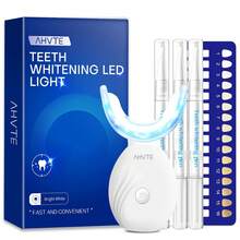 牙齿美白加速器，牙齿美白护理工具，无线LED牙齿美白灯，400mAh，适合家庭使用且便携 - 白色 - 查看 10