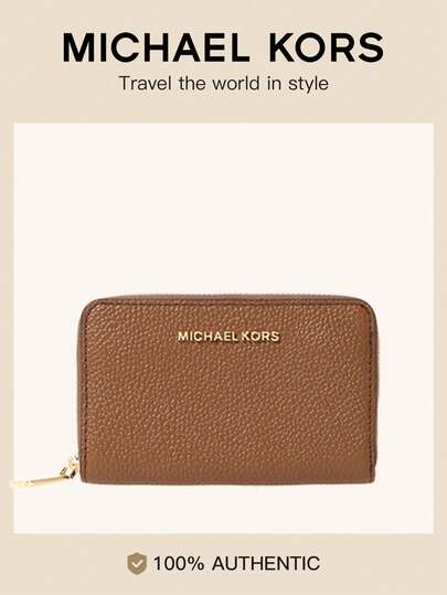 Michael Kors Empire Slim Thin ID Credit Card Holder RFID Genuine Leather Bifold Front Pocket Wallet