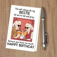 A Fierce Birthday Card With An Envelope For That Friend Who Feels Like Your Soulmate, Featuring Subtly Sarcastic Friendship - Multicolor - View 9